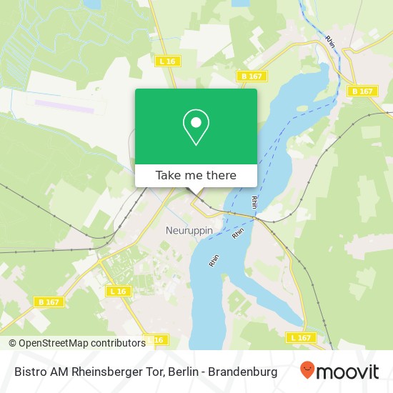 Карта Bistro AM Rheinsberger Tor