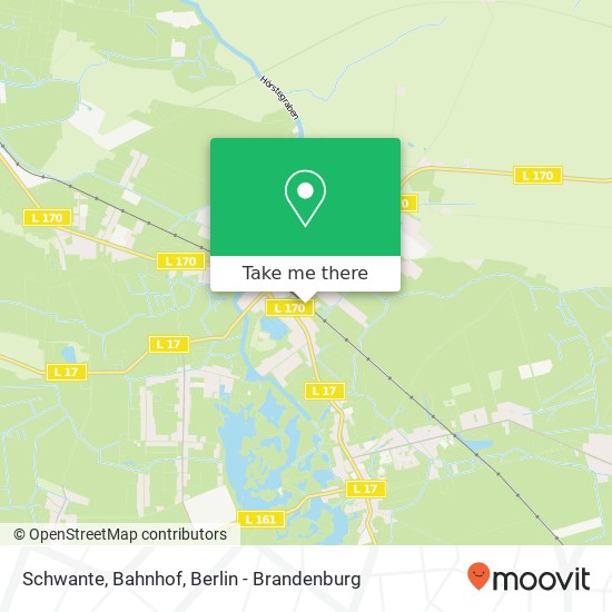 Schwante, Bahnhof map