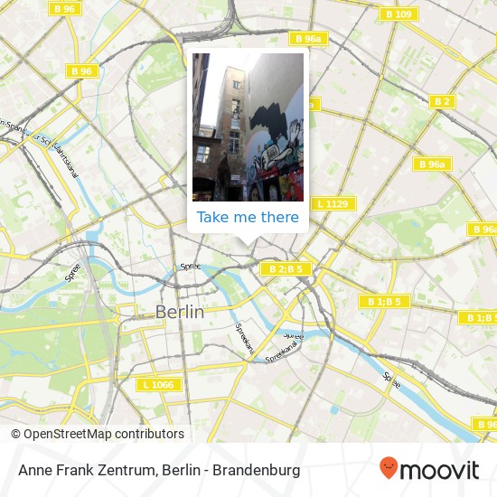 Anne Frank Zentrum map