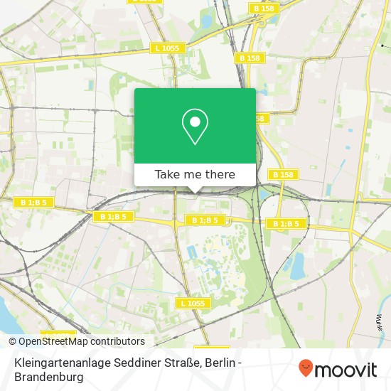 Карта Kleingartenanlage Seddiner Straße