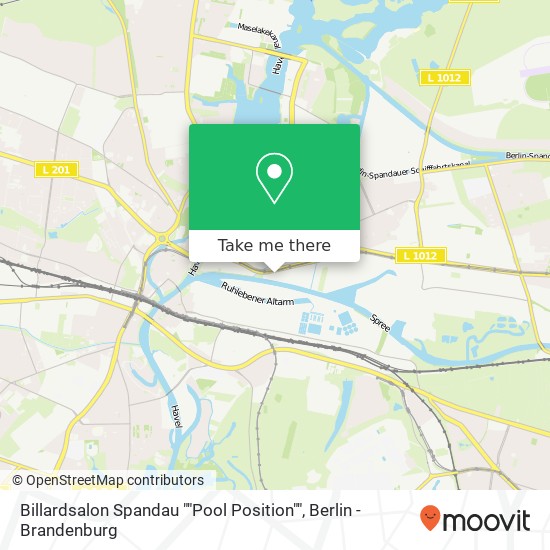 Billardsalon Spandau ""Pool Position"" map