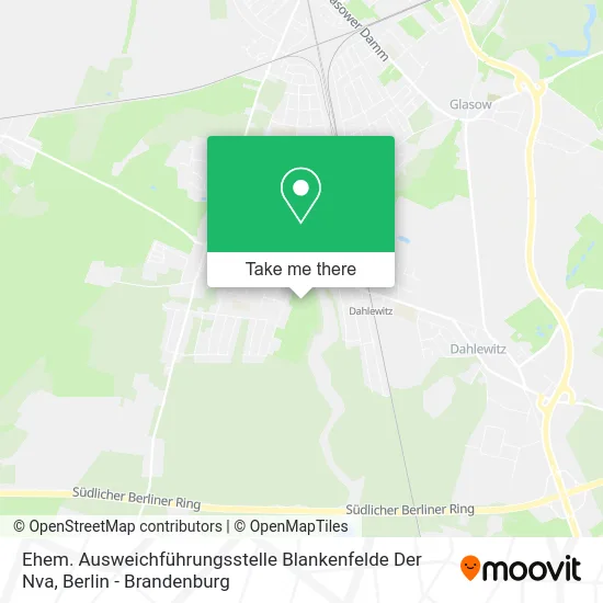 Карта Ehem. Ausweichführungsstelle Blankenfelde Der Nva