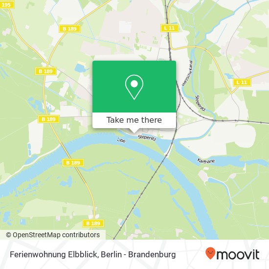 Ferienwohnung Elbblick map