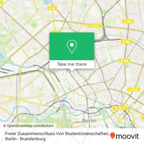 Freier Zusammenschluss Von Studentinnenschaften map
