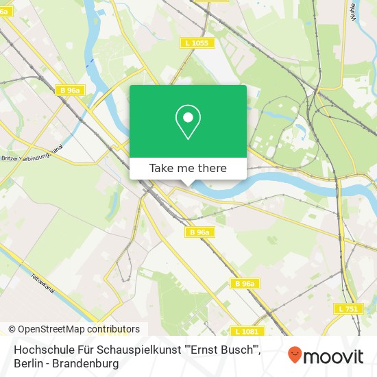 Hochschule Für Schauspielkunst ""Ernst Busch"" map