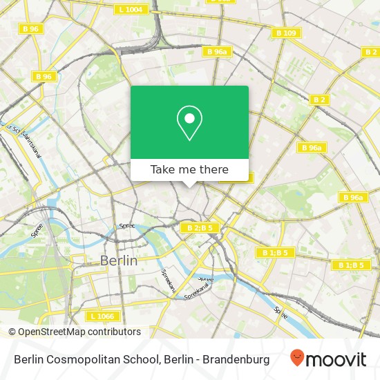 Карта Berlin Cosmopolitan School