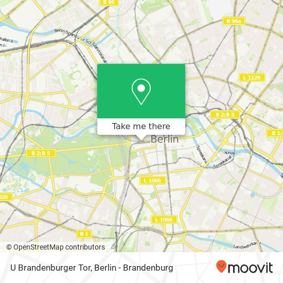 U Brandenburger Tor map