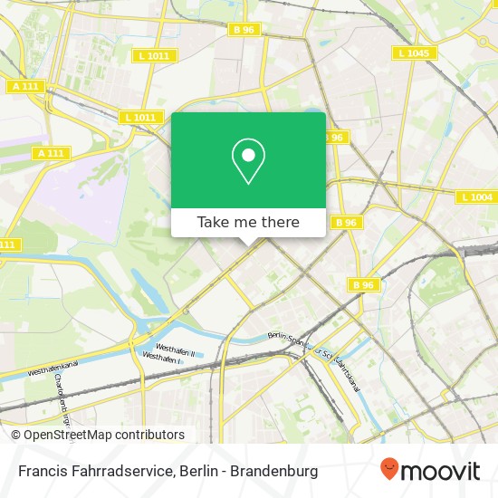 Francis Fahrradservice map