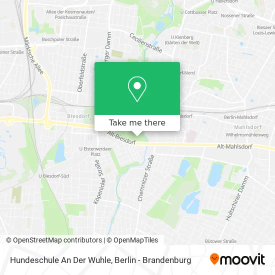 Hundeschule An Der Wuhle map