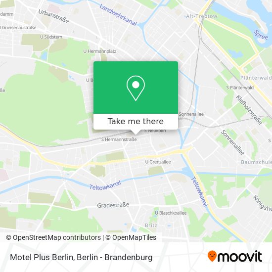 Карта Motel Plus Berlin