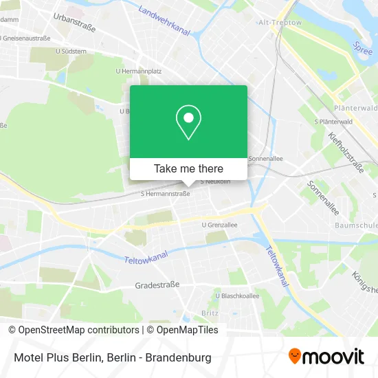 Карта Motel Plus Berlin