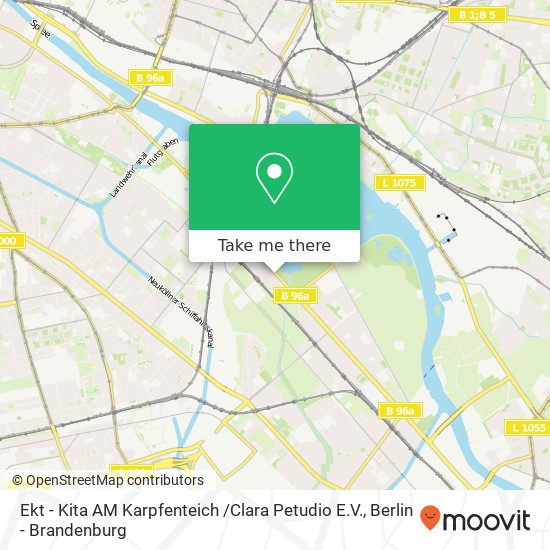 Ekt - Kita AM Karpfenteich /Clara Petudio E.V. map
