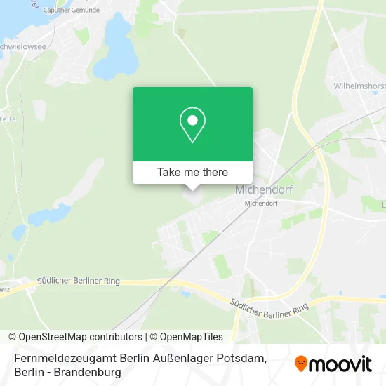 Карта Fernmeldezeugamt Berlin Außenlager Potsdam