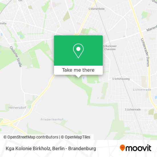 Карта Kga Kolonie Birkholz