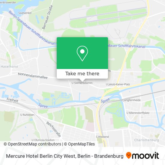 Карта Mercure Hotel Berlin City West