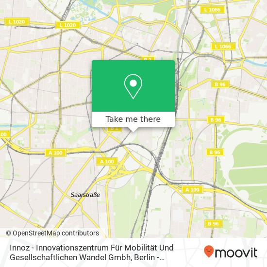 Innoz - Innovationszentrum Für Mobilität Und Gesellschaftlichen Wandel Gmbh map