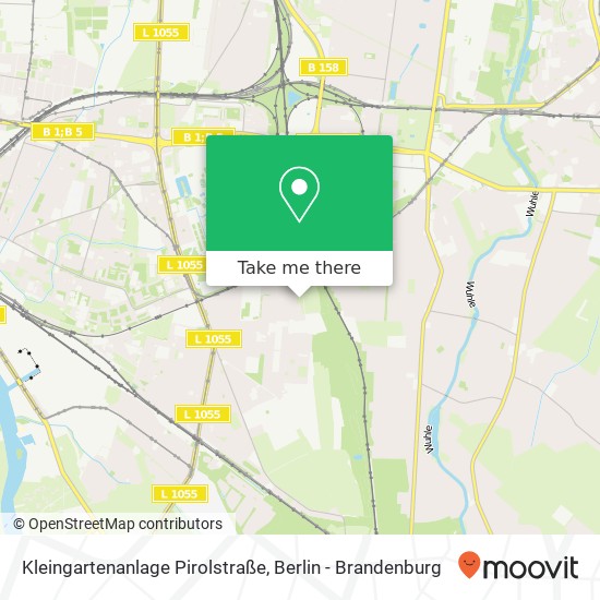 Kleingartenanlage Pirolstraße map