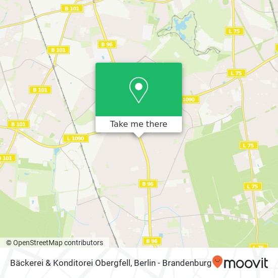 Карта Bäckerei & Konditorei Obergfell