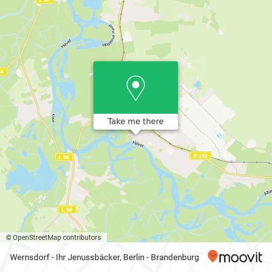 Карта Wernsdorf - Ihr Jenussbäcker