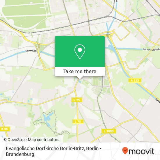 Evangelische Dorfkirche Berlin-Britz map