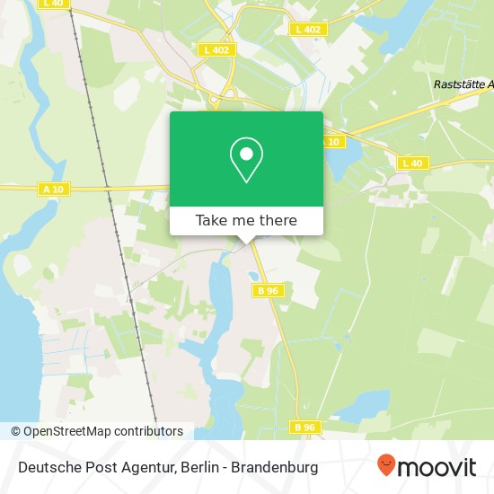 Deutsche Post Agentur map