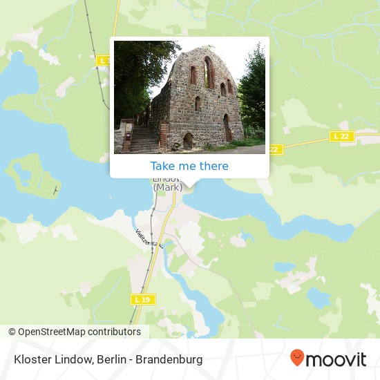 Kloster Lindow map