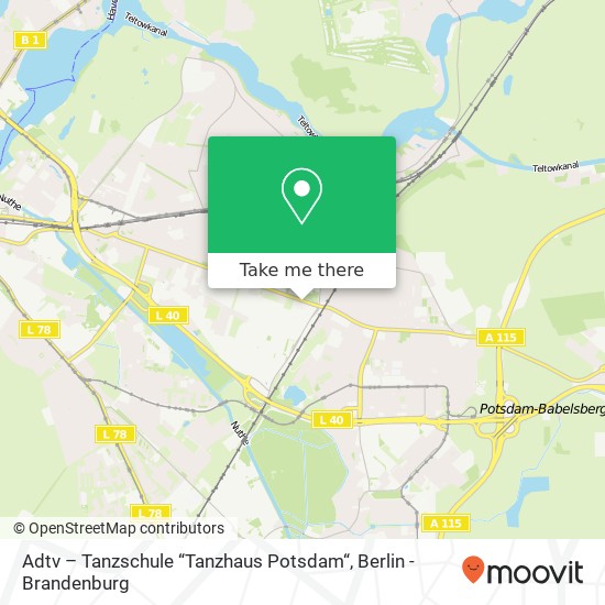 Adtv – Tanzschule “Tanzhaus Potsdam“ map