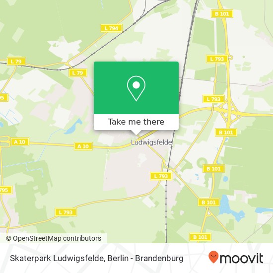 Карта Skaterpark Ludwigsfelde