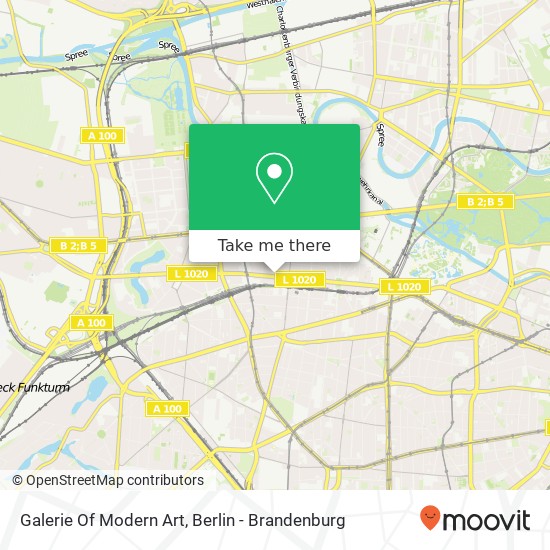 Galerie Of Modern Art map