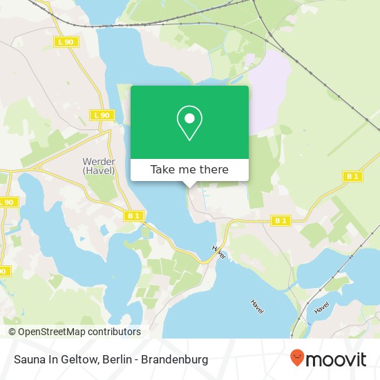 Sauna In Geltow map