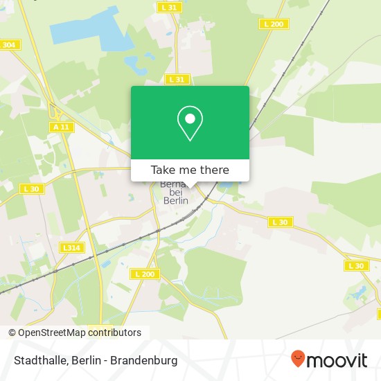 Stadthalle map