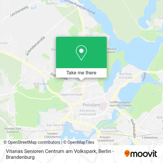 Карта Vitanas Senioren Centrum am Volkspark
