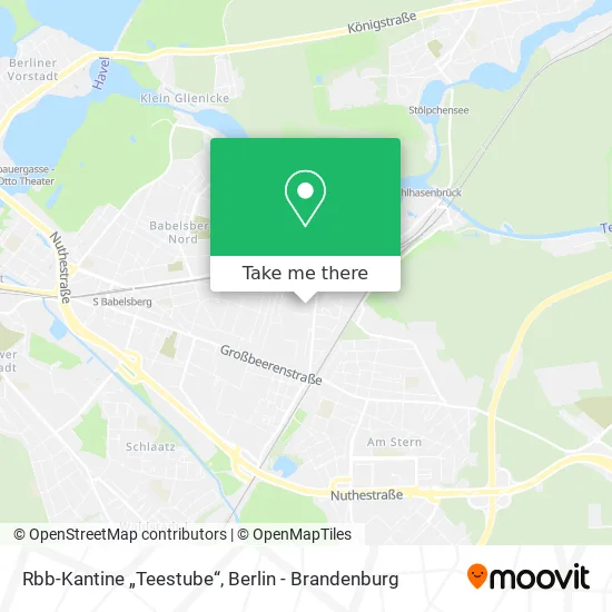 Карта Rbb-Kantine „Teestube“