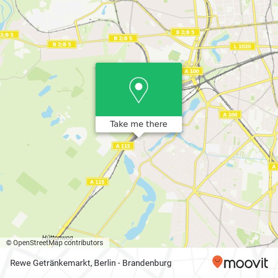 Rewe Getränkemarkt map