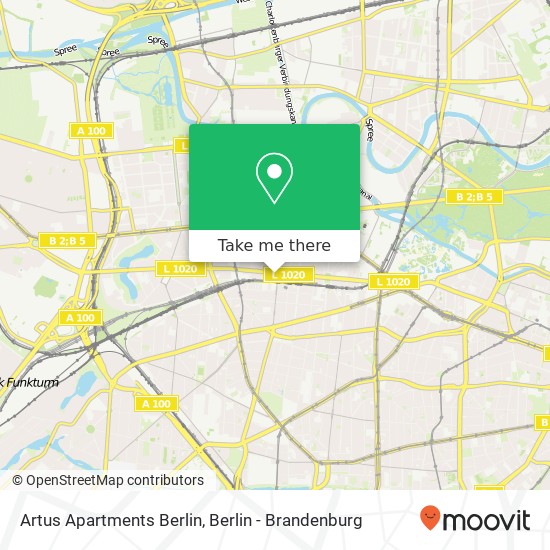 Карта Artus Apartments Berlin