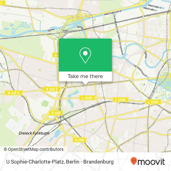 Карта U Sophie-Charlotte-Platz