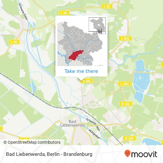 Bad Liebenwerda map