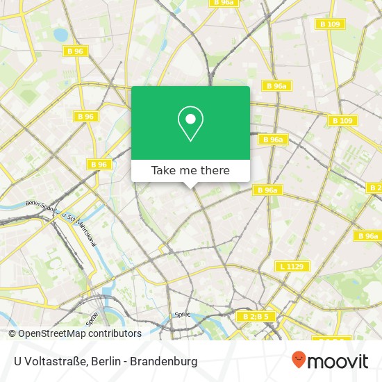 U Voltastraße map