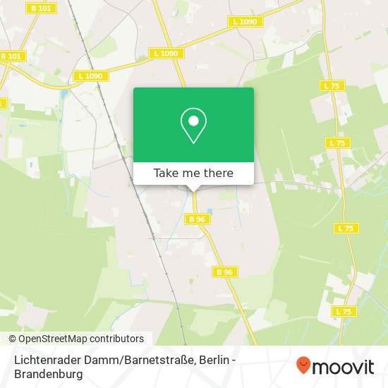Карта Lichtenrader Damm/Barnetstraße