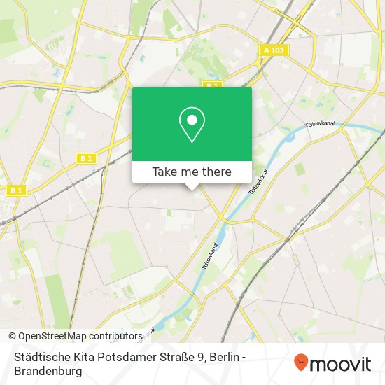 Карта Städtische Kita Potsdamer Straße 9