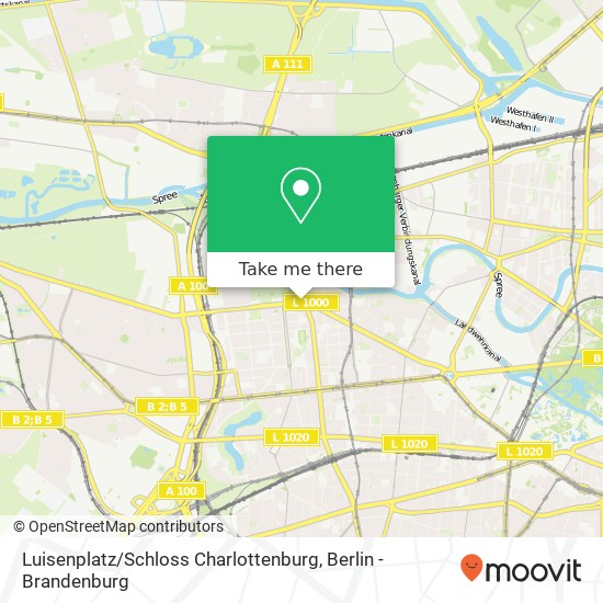 Luisenplatz / Schloss Charlottenburg map