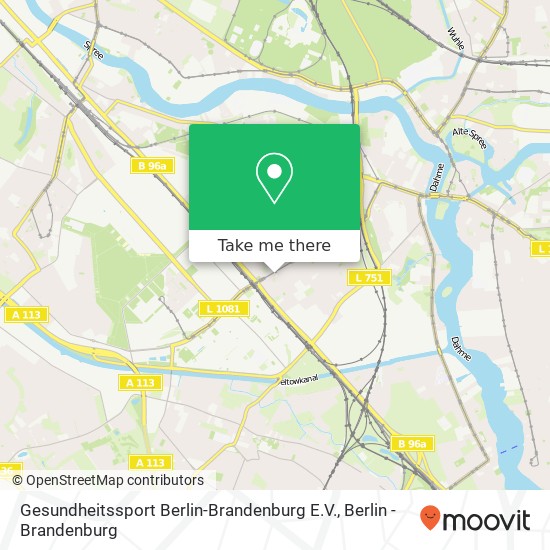 Gesundheitssport Berlin-Brandenburg E.V. map