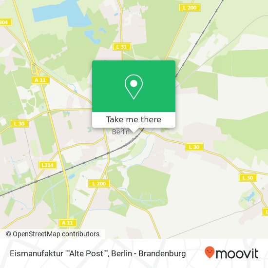 Eismanufaktur ""Alte Post"" map