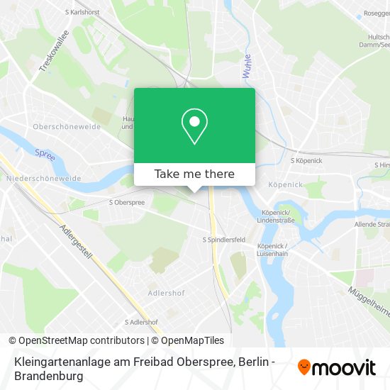 Kleingartenanlage am Freibad Oberspree map