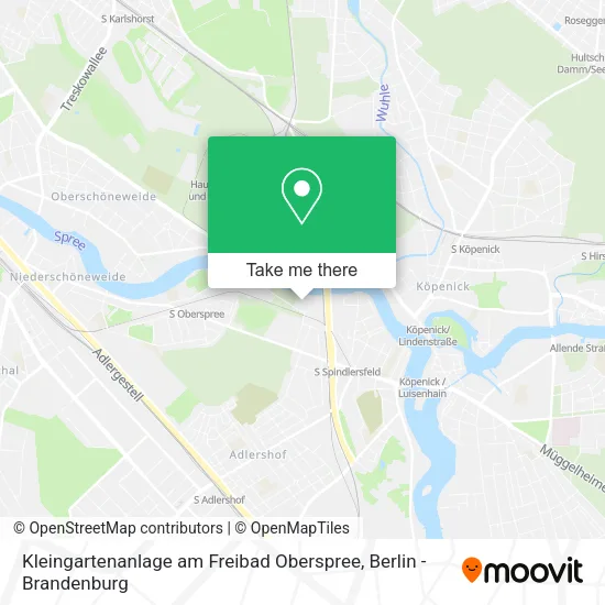 Kleingartenanlage am Freibad Oberspree map