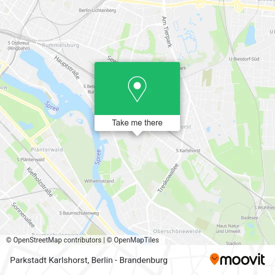 Карта Parkstadt Karlshorst