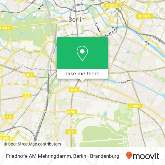 Friedhöfe AM Mehringdamm map