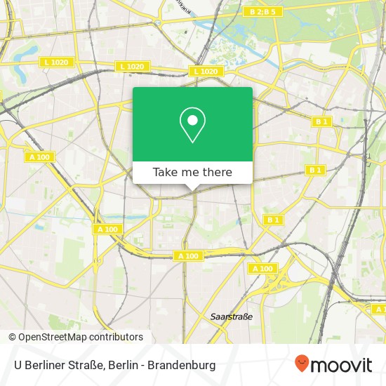 Карта U Berliner Straße