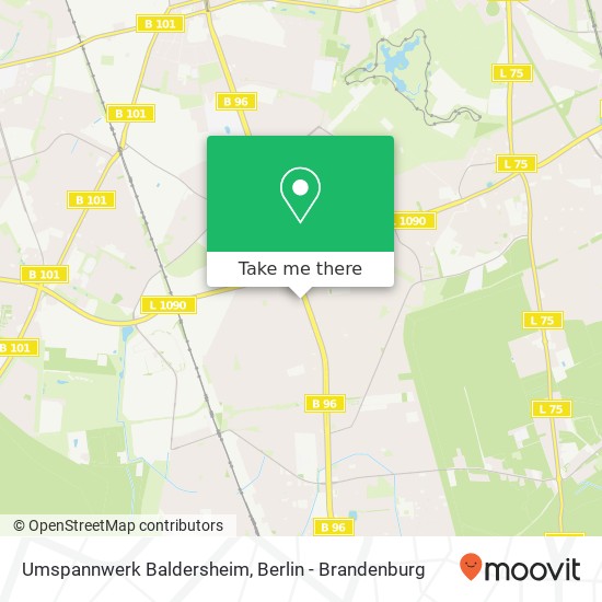 Umspannwerk Baldersheim map