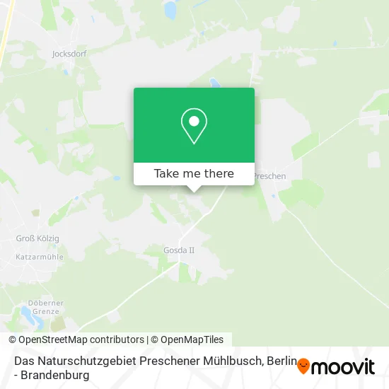 Карта Das Naturschutzgebiet Preschener Mühlbusch